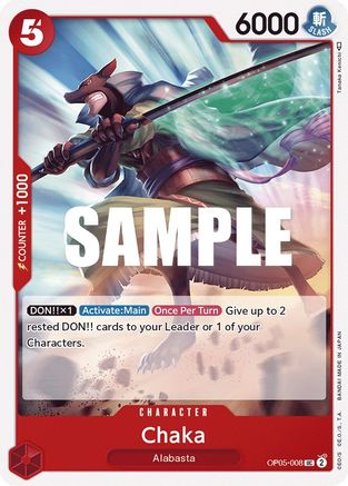 Chaka (OP05-008) [Awakening of the New Era] - Deck Out Gaming