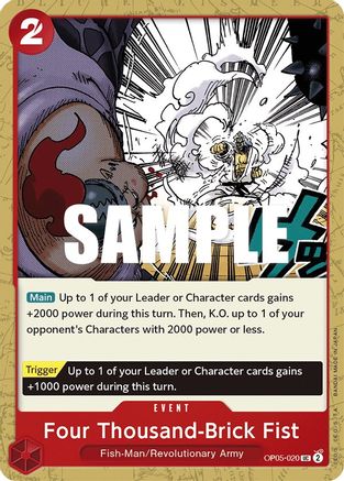 Four Thousand-Brick Fist (OP05-020) [Awakening of the New Era] - Deck Out Gaming