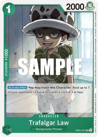 Trafalgar Law (027) (OP05-027) [Awakening of the New Era] - Deck Out Gaming