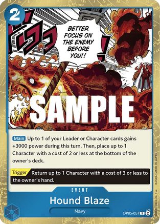 Hound Blaze (OP05-057) [Awakening of the New Era] Foil - Deck Out Gaming