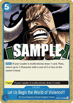 Let Us Begin the World of Violence!! (OP05-059) [Awakening of the New Era] - Deck Out Gaming