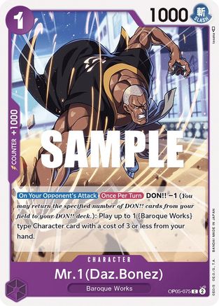 Mr.1 (Daz.Bonez) (OP05-075) [Awakening of the New Era] - Deck Out Gaming