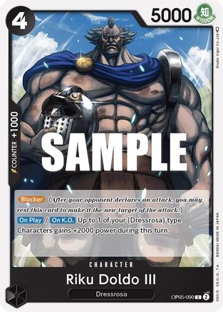 Riku Doldo III (OP05-090) [Awakening of the New Era] - Deck Out Gaming