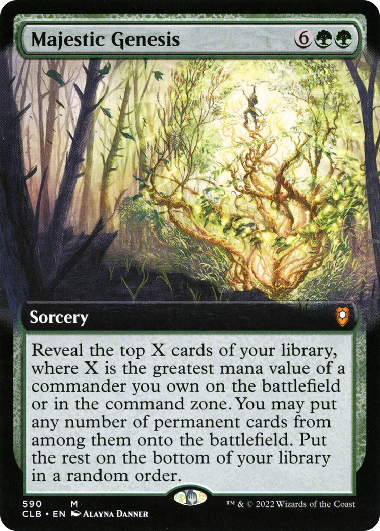 Majestic Genesis (Extended Art) (590) [Commander Legends: Battle for Baldur's Gate] - Deck Out Gaming