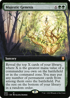 Majestic Genesis (Extended Art) (590) [Commander Legends: Battle for Baldur's Gate] foil - Deck Out Gaming