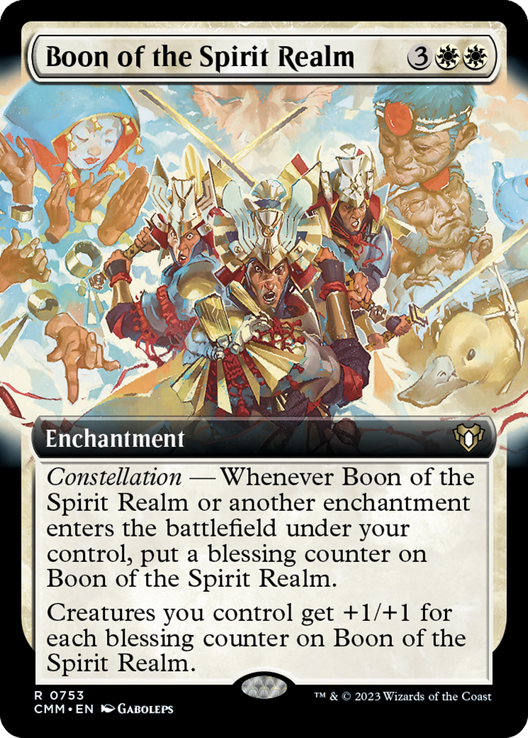 Boon of the Spirit Realm (Extended Art) (753) [Commander Masters] foil - Deck Out Gaming