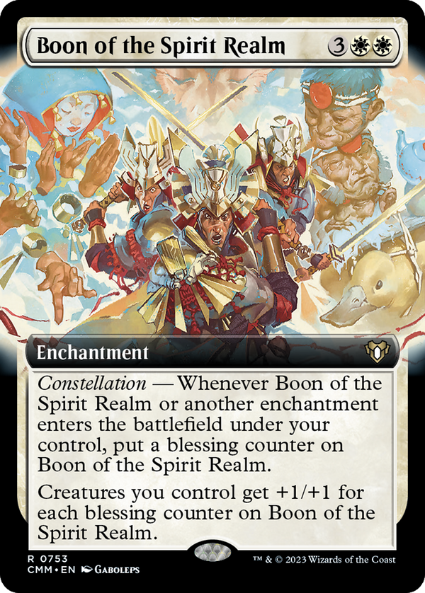 Boon of the Spirit Realm (Extended Art) (753) [Commander Masters] - Deck Out Gaming