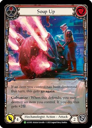 Soup Up (Red) - LGS195 (LGS195) [Flesh and Blood: Promo Cards] Rainbow Foil - Deck Out Gaming
