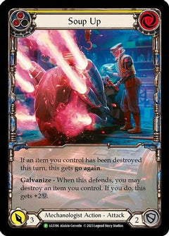 Soup Up (Yellow) - LGS196 (LGS196) [Flesh and Blood: Promo Cards] Rainbow Foil - Deck Out Gaming