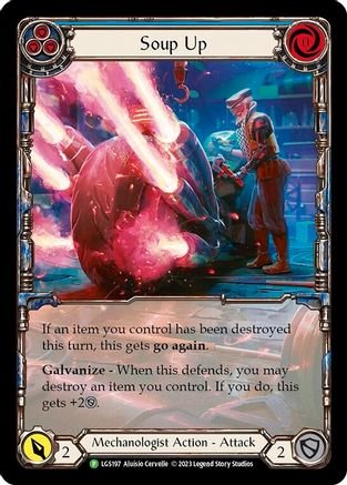 Soup Up (Blue) - LGS197 (LGS197) [Flesh and Blood: Promo Cards] Rainbow Foil - Deck Out Gaming