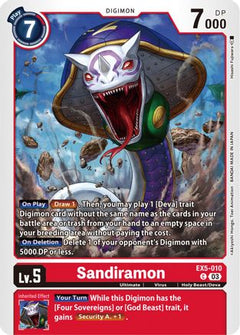 Sandiramon (EX5-010) [Animal Colosseum] - Deck Out Gaming
