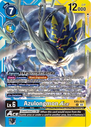 Azulongmon ACE (EX5-024) [Animal Colosseum] Foil - Deck Out Gaming