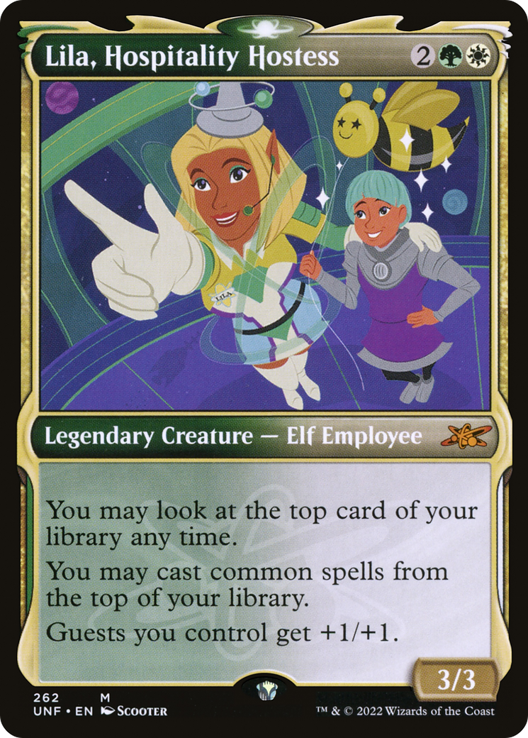 Lila, Hospitality Hostess (Showcase) (262) [Unfinity] foil - Deck Out Gaming