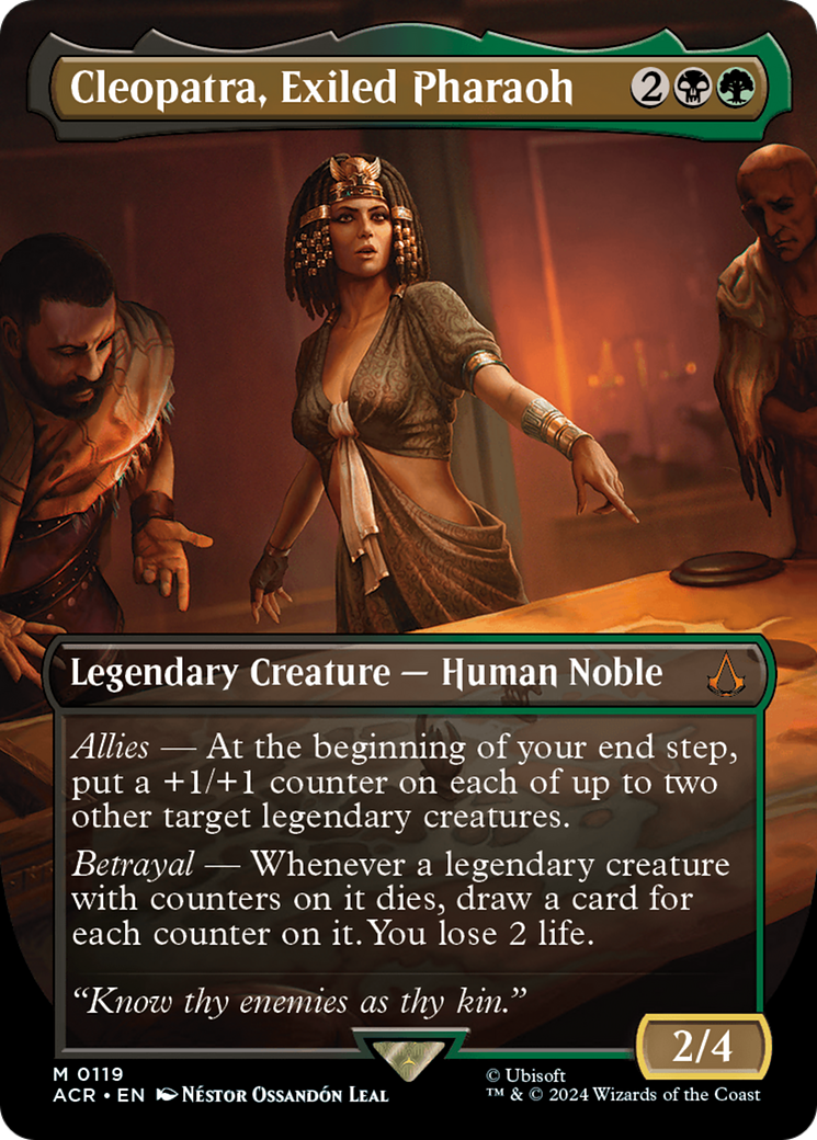 Cleopatra, Exiled Pharaoh (Borderless) (119) [Assassin's Creed] - Deck Out Gaming