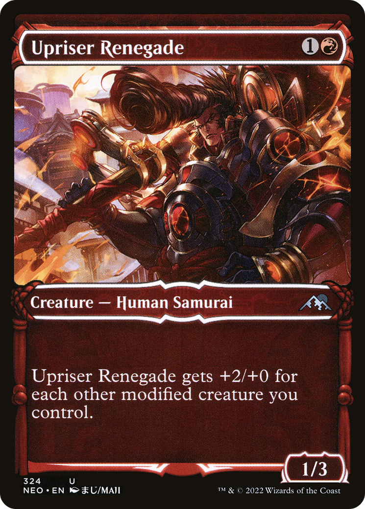 Upriser Renegade (Showcase) (324) [Kamigawa: Neon Dynasty] - Deck Out Gaming