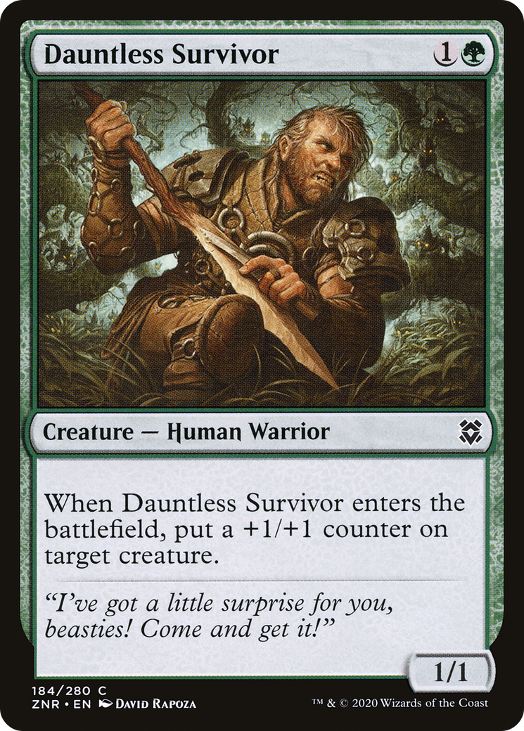Dauntless Survivor (184) [Zendikar Rising] foil - Deck Out Gaming