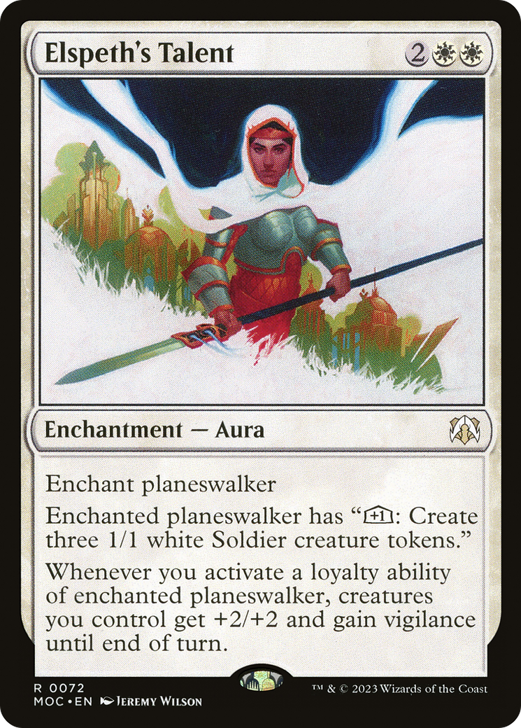 Elspeth's Talent (72) [March of the Machine Commander] foil - Deck Out Gaming