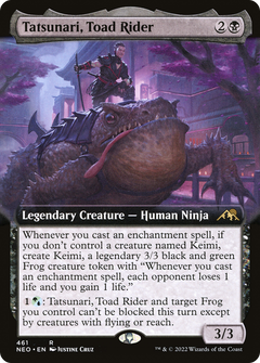 Tatsunari, Toad Rider (Extended Art) (461) [Kamigawa: Neon Dynasty] - Deck Out Gaming