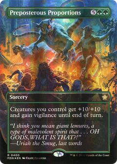 Preposterous Proportions (Borderless) (Mana Foil) (400) [Foundations] foil - Deck Out Gaming