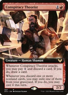 Conspiracy Theorist (Extended Art) (307) [Strixhaven: School of Mages] foil - Deck Out Gaming