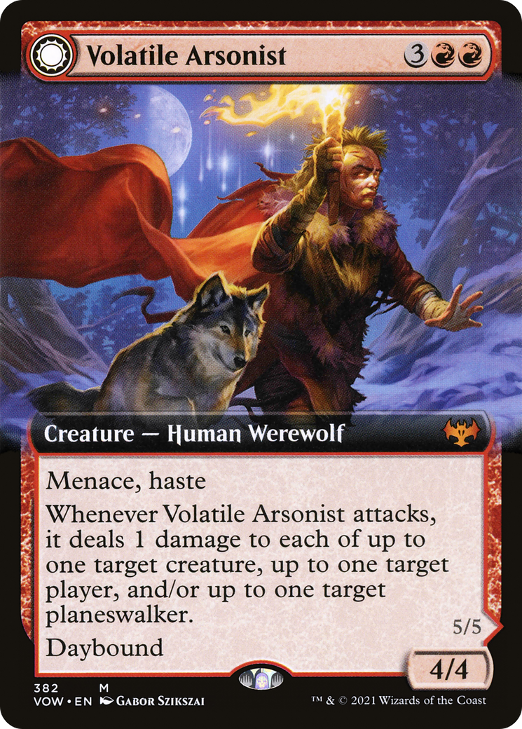 Volatile Arsonist (Extended Art) (382) [Innistrad: Crimson Vow] - Deck Out Gaming