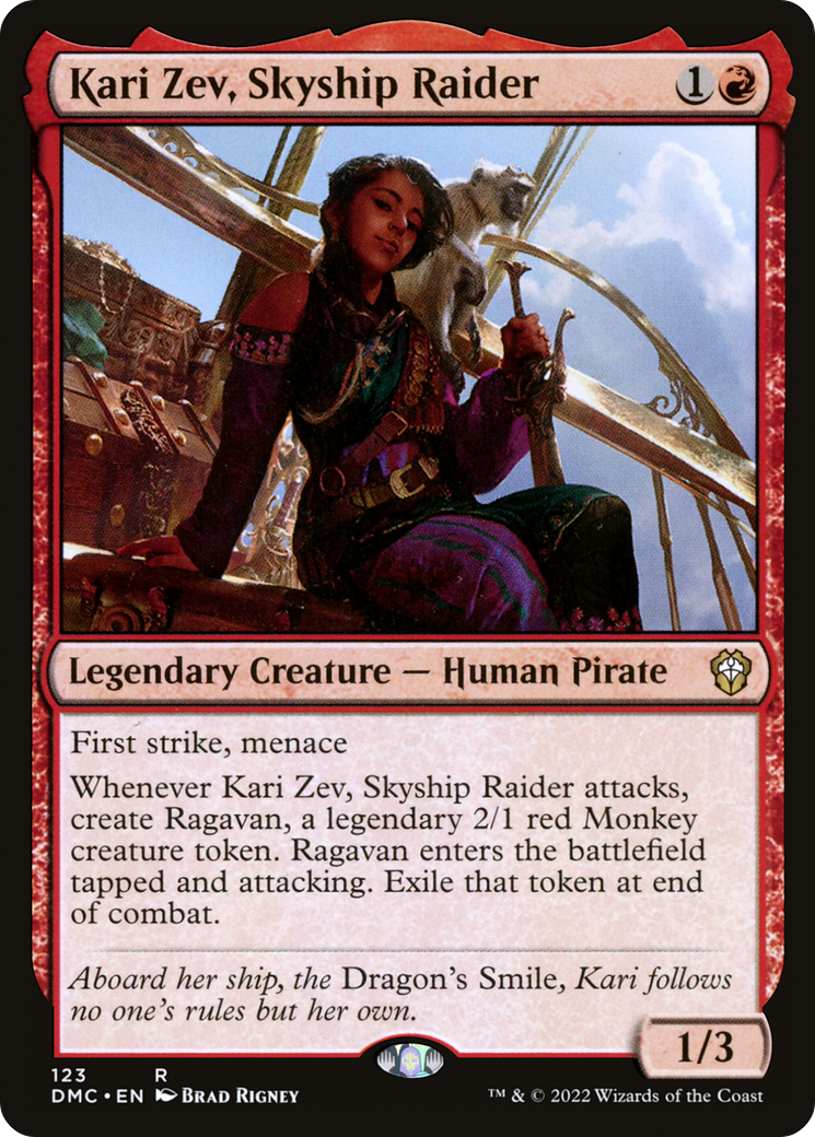 Kari Zev, Skyship Raider (123) [Dominaria United Commander] - Deck Out Gaming