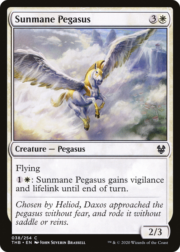 Sunmane Pegasus (38) [Theros Beyond Death] foil - Deck Out Gaming