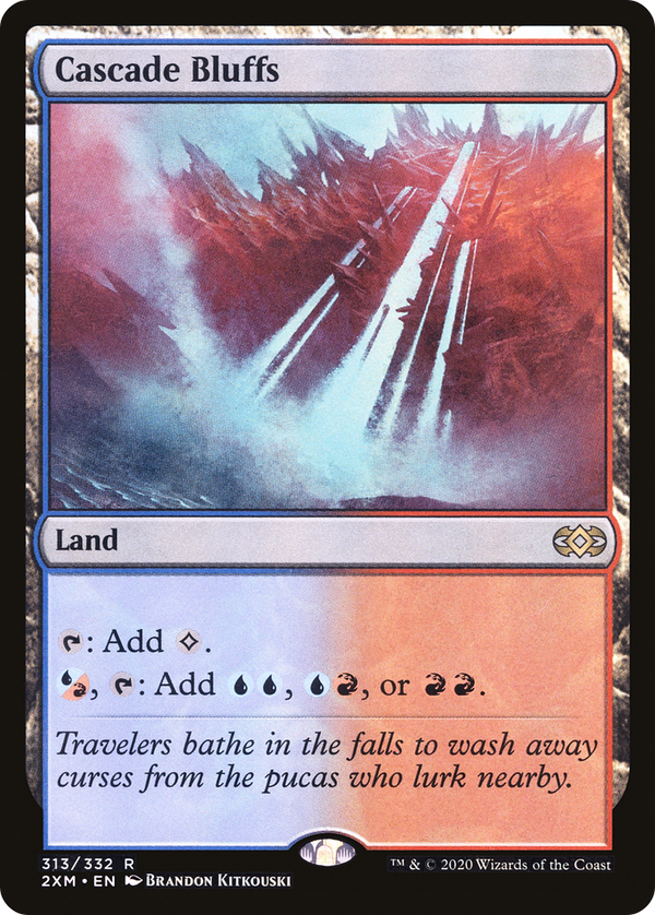 Cascade Bluffs (313) [Double Masters] foil - Deck Out Gaming
