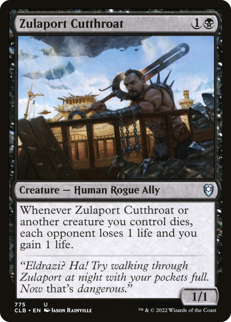 Zulaport Cutthroat (775) [Commander Legends: Battle for Baldur's Gate] - Deck Out Gaming
