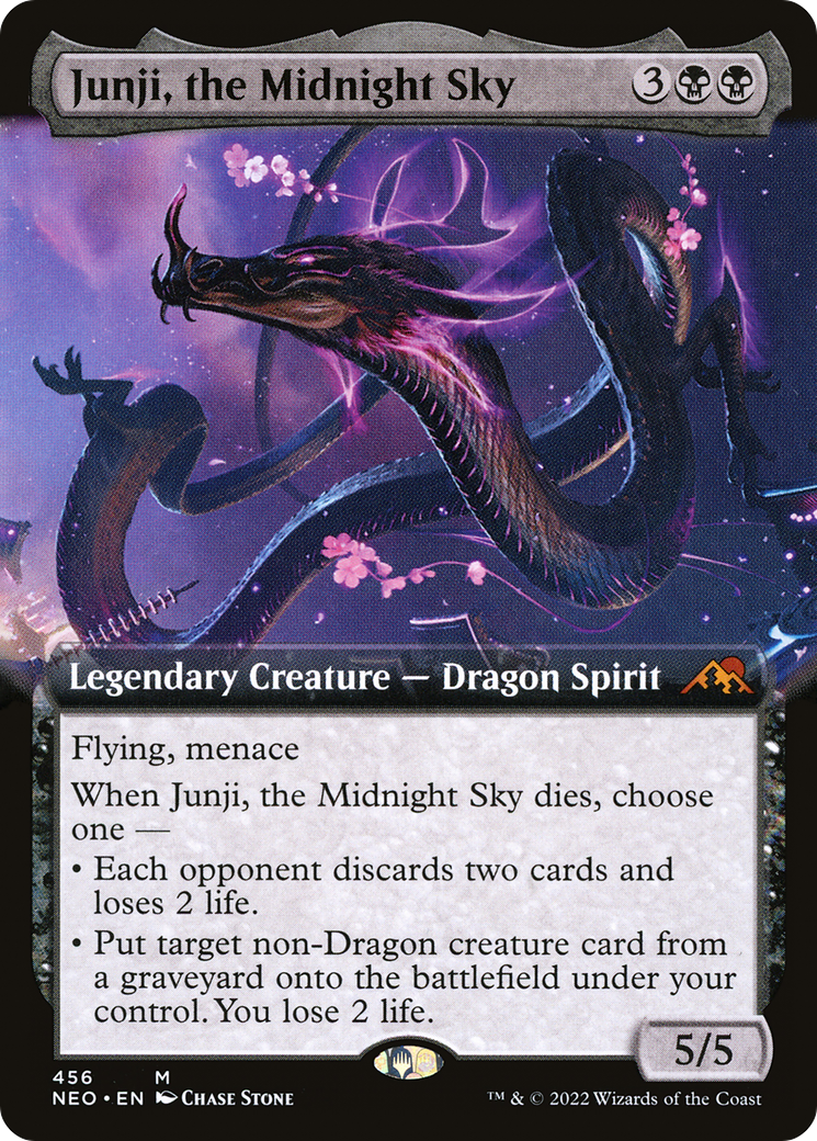 Junji, the Midnight Sky (Extended Art) (456) [Kamigawa: Neon Dynasty] - Deck Out Gaming