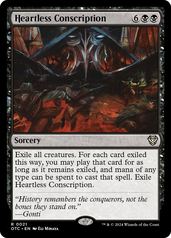 Heartless Conscription (21) [Outlaws of Thunder Junction Commander] - Deck Out Gaming