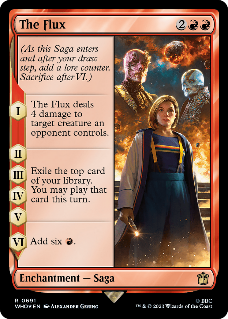 The Flux (Surge Foil) (691) [Doctor Who] foil - Deck Out Gaming