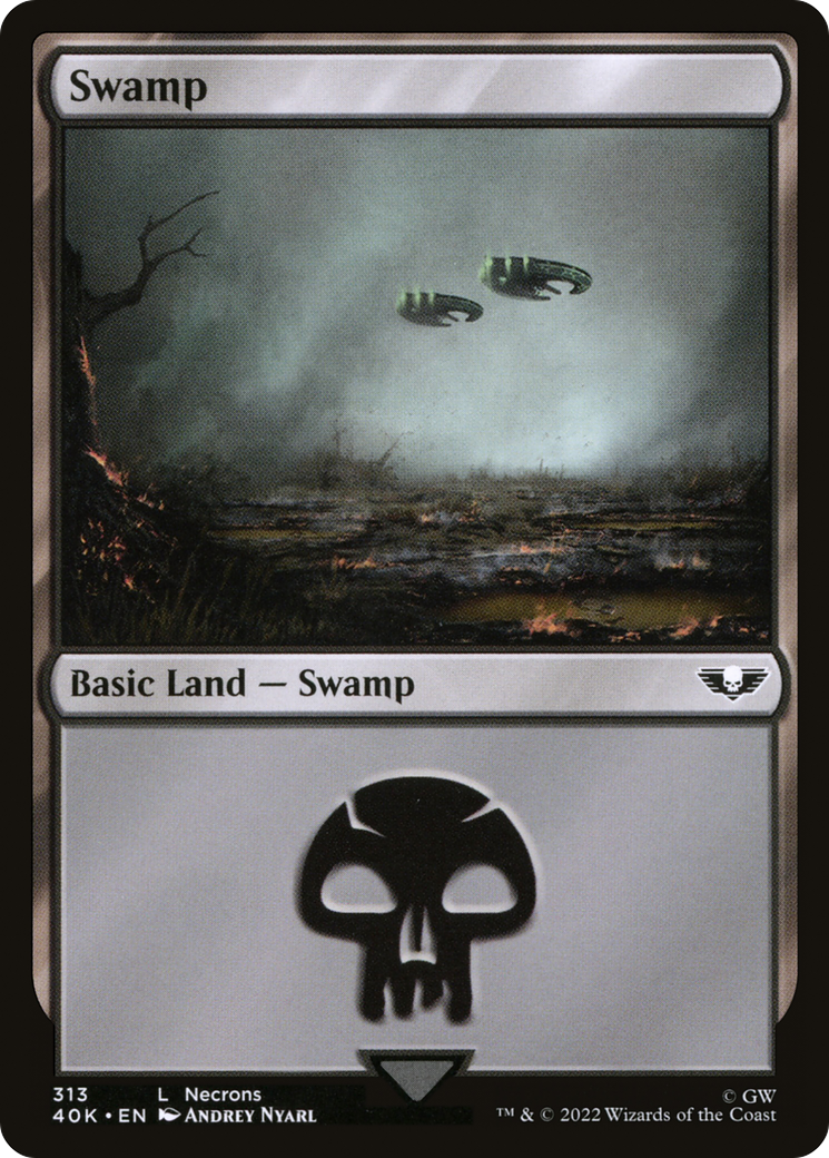 Swamp (313) (313) [Universes Beyond: Warhammer 40,000] - Deck Out Gaming