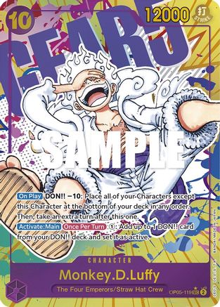 Monkey.D.Luffy (119) (Alternate Art) (OP05-119) [Awakening of the New Era] Foil - Deck Out Gaming