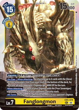 Fanglongmon (Textured) (EX5-074) [Animal Colosseum] Foil - Deck Out Gaming