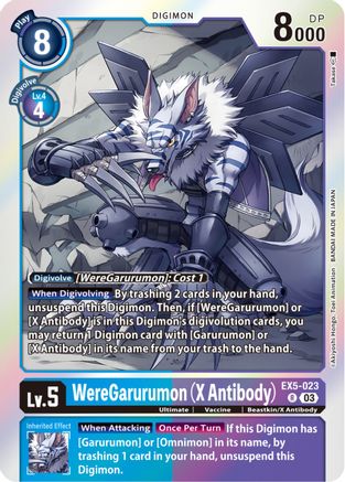 WereGarurumon (X Antibody) (EX5-023) [Animal Colosseum] Foil - Deck Out Gaming