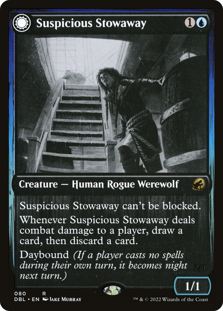 Suspicious Stowaway (80) [Innistrad: Double Feature] foil - Deck Out Gaming