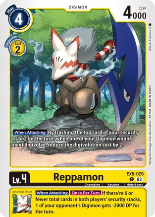 Reppamon (EX5-029) [Animal Colosseum] - Deck Out Gaming