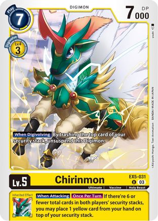 Chirinmon (EX5-031) [Animal Colosseum] - Deck Out Gaming