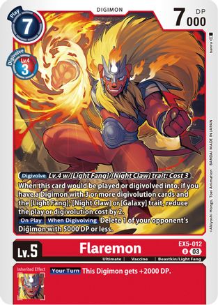 Flaremon (EX5-012) [Animal Colosseum] - Deck Out Gaming