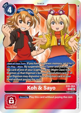 Koh & Sayo (EX5-064) [Animal Colosseum] Foil - Deck Out Gaming