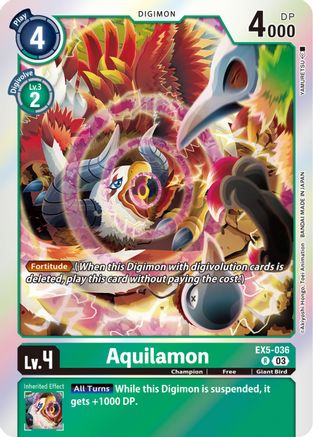 Aquilamon (EX5-036) [Animal Colosseum] Foil - Deck Out Gaming