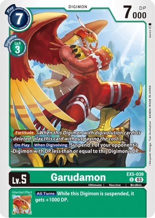 Garudamon (EX5-039) [Animal Colosseum] - Deck Out Gaming