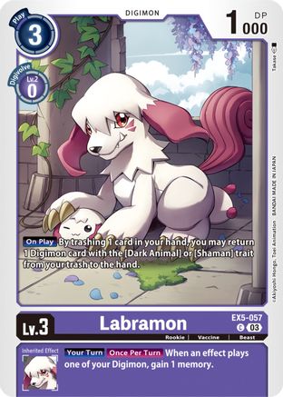 Labramon (EX5-057) [Animal Colosseum] - Deck Out Gaming