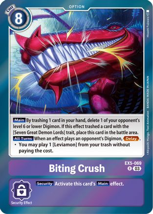 Biting Crush (EX5-069) [Animal Colosseum] Foil - Deck Out Gaming