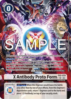 X Antibody Proto Form (Alternate Art) (EX5-070) [Animal Colosseum] Foil - Deck Out Gaming