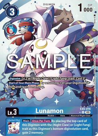 Lunamon (Alternate Art) (EX5-016) [Animal Colosseum] Foil - Deck Out Gaming