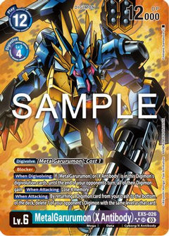MetalGarurumon (X Antibody) (3 Star Alternate Art) (EX5-026) [Animal Colosseum] Foil - Deck Out Gaming