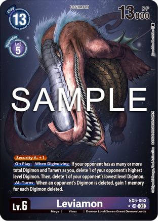 Leviamon (Alternate Art) (EX5-063) [Animal Colosseum] Foil - Deck Out Gaming