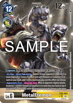 MetalEtemon (Alternate Art) (EX5-054) [Animal Colosseum] Foil - Deck Out Gaming